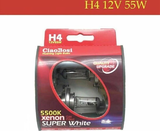 Coppia-Lampadine-Lampade-Auto-Moto-Xenon-H4-12v-55-Watt-5500k-C-186282