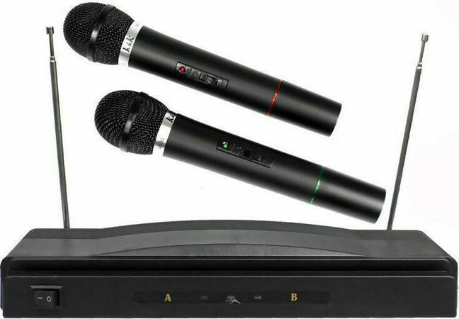 Coppia microfoni wireless senza filo con base ricevitore wifi Elettronica/Audio e video portatile/Accessori/Accessori per registratori vocali/Microfoni esterni TradeKard - Acerra, Commerciovirtuoso.it