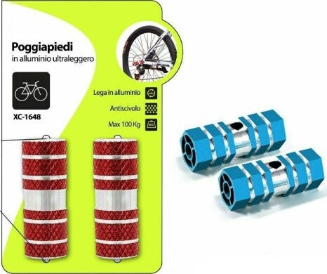 Coppia-Poggiapiedi-In-Alliminio-Leggero-Antiscivolo-Per-Bici-Bicicletta-Xc-1648