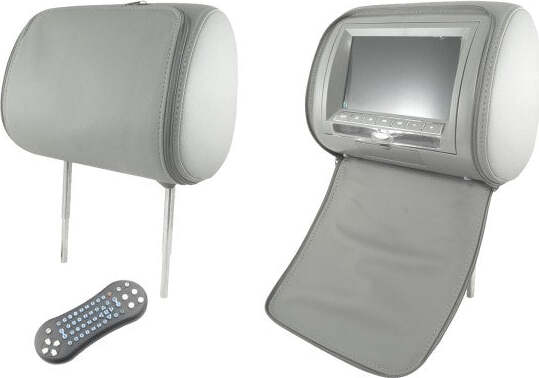Coppia-Poggiatesta-Auto-Monitor-Lcd-7-Pollici-Dvd-Usb-Sd-Card-Con-Patta