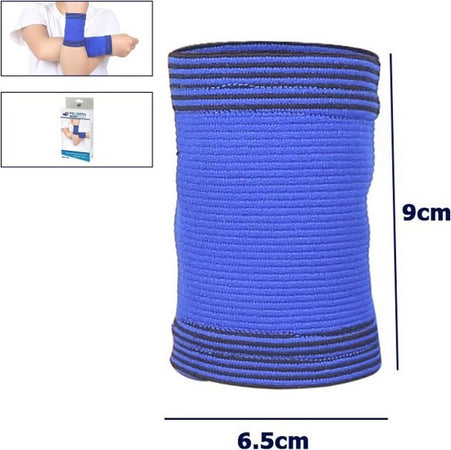 Coppia-Polsiera-Elastiche-Supporto-Per-Polso-Bambini-Anallergico-Protezione-Blu
