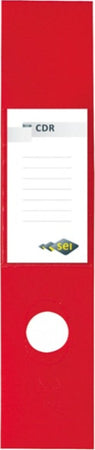 Copridorso CDR - PVC adesivo - 7 x 34 5 cm - rosso - Sei Rota - conf. 10 pezzi Cancelleria e prodotti per ufficio/Archivio ufficio e accessori per scrivania/Raccoglitori e accessori per raccoglitori/Divisori per raccoglitori Eurocartuccia - Pavullo, Commerciovirtuoso.it