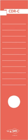 Copridorso CDR C - carta autoadesiva - 7 x 34 5 cm - rosso - Sei Rota - conf. 10 pezzi Cancelleria e prodotti per ufficio/Archivio ufficio e accessori per scrivania/Raccoglitori e accessori per raccoglitori/Divisori per raccoglitori Eurocartuccia - Pavullo, Commerciovirtuoso.it