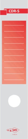 Copridorso CDR S - carta autoadesiva - 7 x 34 5 cm - rosso - Sei Rota - conf. 10 pezzi Cancelleria e prodotti per ufficio/Archivio ufficio e accessori per scrivania/Raccoglitori e accessori per raccoglitori/Divisori per raccoglitori Eurocartuccia - Pavullo, Commerciovirtuoso.it