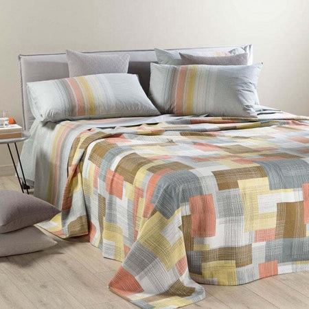 Copriletto Art. Zenit Var. Grigio Matrimoniale Casa e cucina/Tessili per la casa/Biancheria da letto/Copriletti Biancheria Arredo Home - Nola, Commerciovirtuoso.it