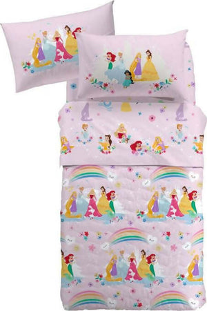 Copriletto-primaverile-singolo-caleffi-principesse-in-cotone-copriletto-su-licenza-originale-marvel-disney