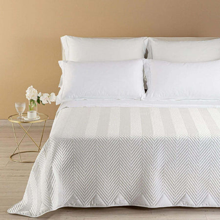 Copriletto-trapuntato-matrimoniale-Caleffi-art.Continental-colore-panna