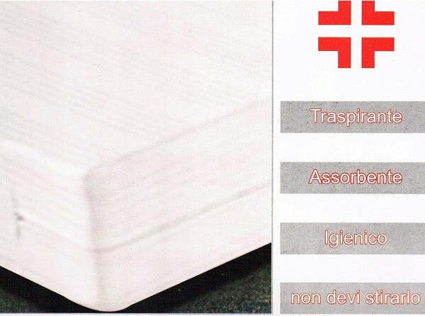 Coprimaterasso-Fodera-Materasso-Sanitario-Matrimoniale-2-Piazze-Con-Cerniera-Zip