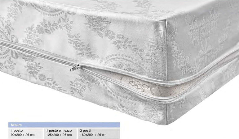 Coprimaterasso-Varie-Misure-con-Cerniera-100%-Cotone-Botticelli-Home-Partenope