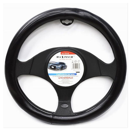 Coprivolante Copertura Per Sterzo Auto Fodera Universale Da 38 Cm Nero Cv-13
