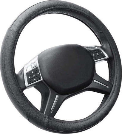 Coprivolante-Copri-Volante-Universale-Per-Auto-Nero-37-39cm-Con-Presa-Comfort