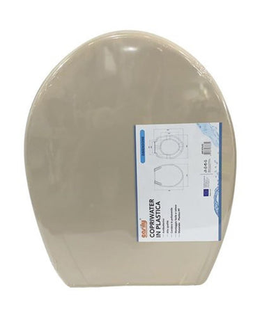 Copriwater Sedile Copri Wc Water Bagno In Plastica Coprivaso Magnolia Beige 87633