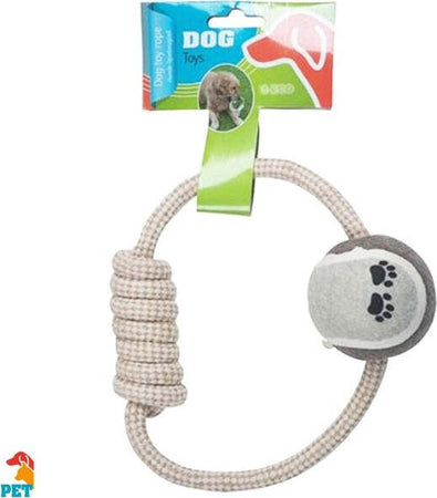 Corda-E-Palla-Giocattolo-Per-Cane-In-Cotone-Dog-Toy-Rope-Accessori-Animali