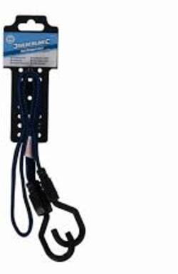 Corda elastica piatta con gancio in acciaio ricoperto in plastica 889 mm silverline