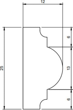 Cornice decorativa per pareti in duropolimero 2000x25x10mm Fai da te/Prodotti per la costruzione/Materiali da costruzione/Pavimenti/Materiali per pavimenti/Battiscopa Led Mall Home - Napoli, Commerciovirtuoso.it