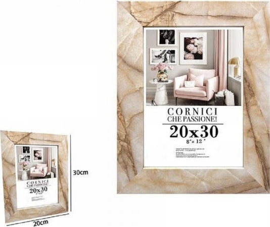 Cornice-Foto-Portafoto-Quadri-Tele-Poster-20-X-30-Cm-Modello-Effetto-Marmo-71663