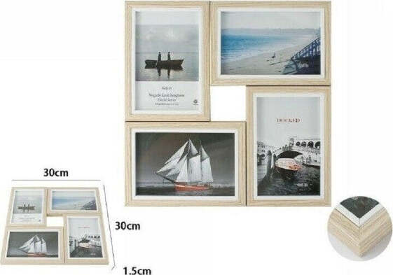 Cornice-Multifoto-Parete-Muro-4-Foto-Porta-Fotografie-Portafoto-Legno
