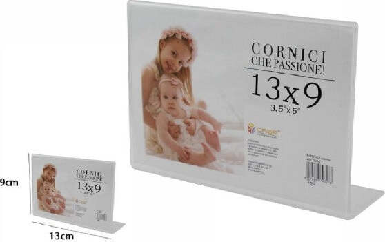 Cornice-Portafoto-Porta-Foto-Fotografie-Acrilico-Orizzontale-Stand-13x9-Cm-70326