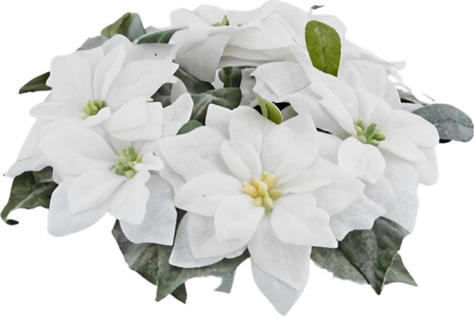 Corona di stelle bianche Ø 20 cm decorazione natalizia per centrotavola Casa e cucina/Decorazioni per interni/Addobbi e decorazioni per ricorrenze/Decorazioni natalizie/Oggettistica MagiediNatale.it - Altamura, Commerciovirtuoso.it