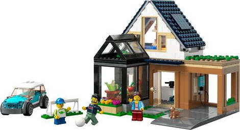 Costruzioni-LEGO-60398-MY-CITY-Villetta-familiare-e-auto-elettrica