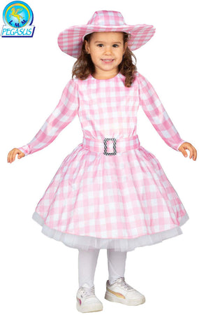 COSTUME CARNEVALE DOLLY ROSA DA 3 A 6 ANNI - PEGASUS 0110