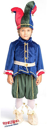 Costume carnevale giullare 0-3 anni - veneziano 54129