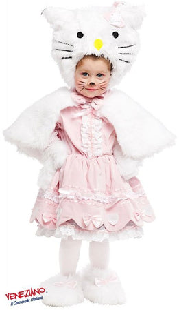 Costume carnevale piccola gattina lusso da 0 a 3 anni - veneziano 53162