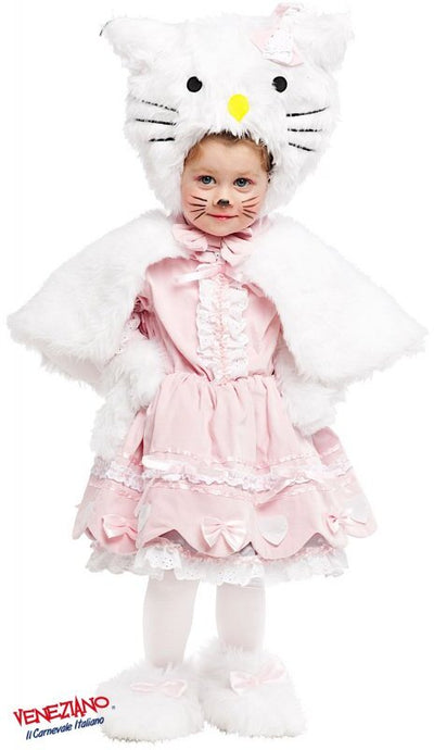 Costume carnevale piccola gattina lusso da 0 a 3 anni - veneziano 53162