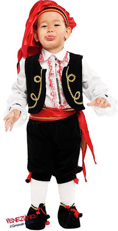 Costume carnevale piccolo ballerino folkloristico 0-3 anni - veneziano 53163