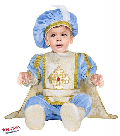 Costume carnevale principino lusso da 3 a 24 mesi - veneziano 54183