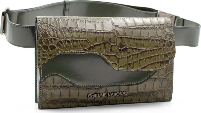 Costume National Cn1015_H001 Borsa Donna a Tracolla Rinforzata Verde Militare Con Cinghia Regolabile E Chiusura a Patta magnetica 22x14x5cm Moda/Donna/Borse/Borse a tracolla Starbag - Gaeta, Commerciovirtuoso.it