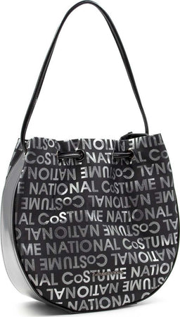 Costume National Cn1020_gh03 Borsa A Mano Donna Nera Con Stampa Logo Borsa Con Tracolla Rinforzata E Tasca Interna 33,5x32x13cm Moda/Donna/Borse/Borse a mano Starbag - Gaeta, Commerciovirtuoso.it