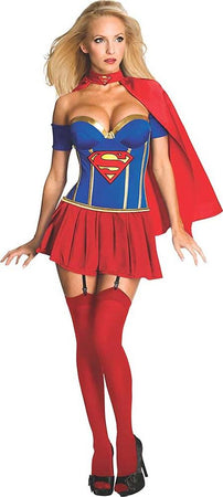 Costume-Supergirl-Per-Donna-Taglia-S-Vestito-Per-Ragazze-Super-Woman-Carnevale