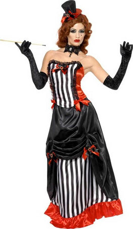 Costume-Vampiressa-Burlesque-Sexy-Per-Adulti-Party-Carnevale-Travestimento