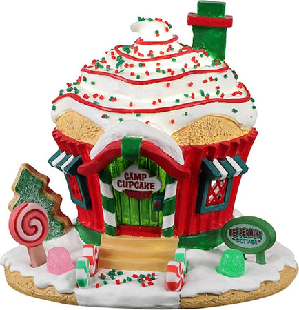Cottage alla menta piperita, edificio luminoso per villaggio di Natale in Resina Casa e cucina/Decorazioni per interni/Addobbi e decorazioni per ricorrenze/Decorazioni natalizie/Oggettistica MagiediNatale.it - Altamura, Commerciovirtuoso.it