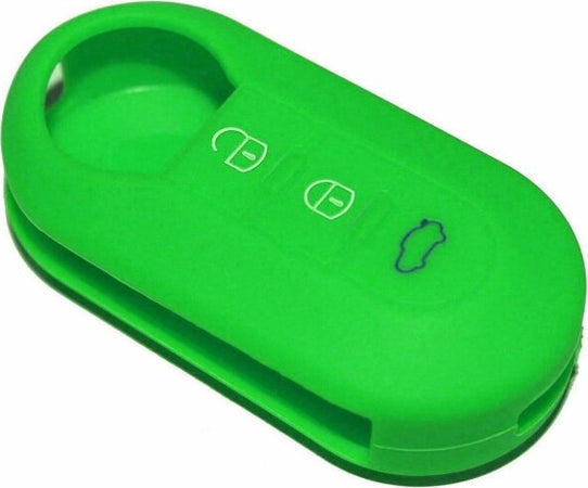 Cover-Chiave-Guscio-Fiat-500-Punto-Evo-Panda-Bravo-Telecomando-3-Tasti-Verde