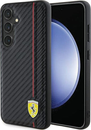 cover-ferrari-samsung-s24-carbonio-nera
