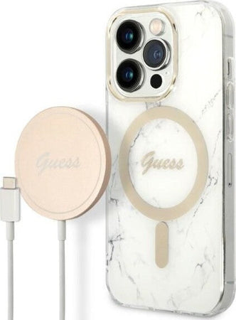 cover-guess-+-caricabatterie-magsafe-iphone-14-pro-effetto-marmo-white