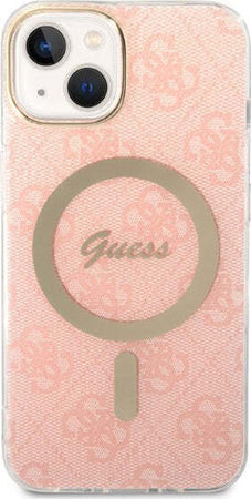 cover-guess-iphone-14-con-caricabatterie-magsafe-pink