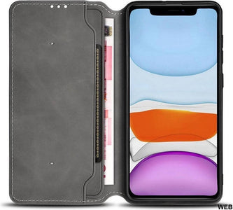 Cover iPhone 11 nera Custodia protettiva con portafoglio morbida nera wb1260