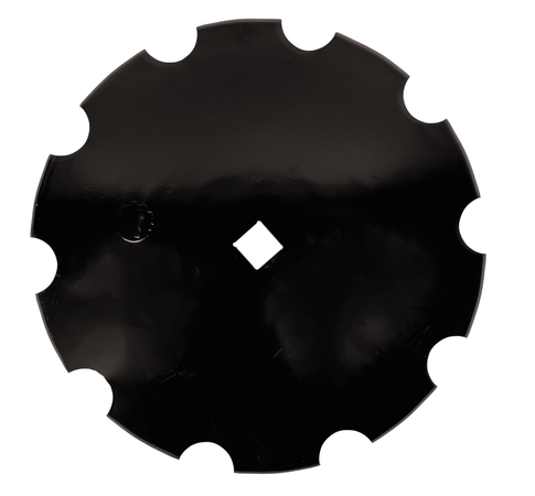 Disco frangizolle dentato con ø 610mm spessore 5mm e foro quadrato di 41mm