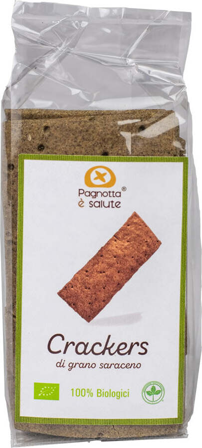 Crackers Integrali BIO Senza lievito Crackers Di Grano Saraceno Biologici Crackers Proteici 100% Senza Lievito Artigianali Made in Italy Alimentari e cura della casa/Snack dolci e salati/Cracker/All'acqua Pagnotta è Salute - Milazzo, Commerciovirtuoso.it