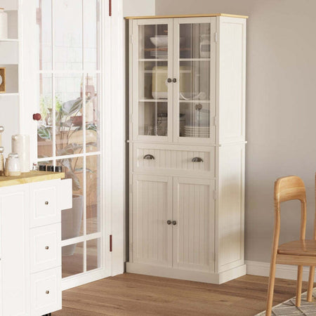 credenza-alta-da-cucina-mobile-Dispensa-a-5-Livelli-con-Cassetto-Centrale-in-MDF-e-legno,-76x40x182.5-cm,-Bianco-Crema-,-anche-ingresso-soggiorno-salotto-camera-bagno-F835-602WTA