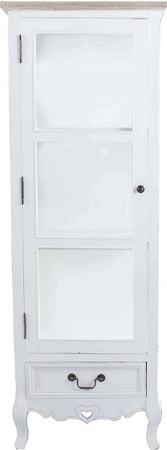 credenza-con-vetrina-in-legno-di-paulownia-shabby-chic-50x37x141-Bianco-Milani-Home