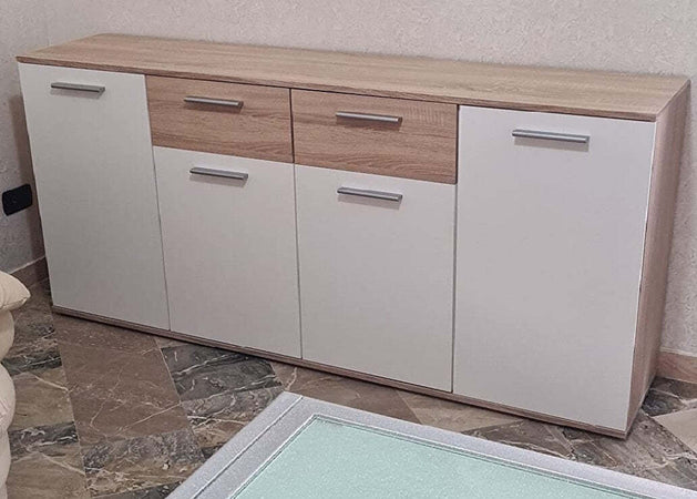 credenza-moderna-madia-soggiorno-cucina-ingresso-cassettiera-camera-salotto-in-legno-mobile-multiuso-ufficio-studio-dispensa-moderno-buffet-tv-bianco-e-marrone-chiaro-T2253,178S