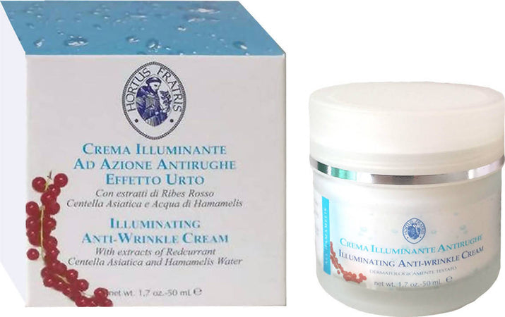 Crema Illuminante Azione Antirughe Effetto Urto 50 Ml Hortus Fratris Estratto Di Ribes Rosso Bellezza/Cura della pelle/Viso/Idratanti/Trattamenti giorno/Creme Profumeria Chèri - Locri, Commerciovirtuoso.it