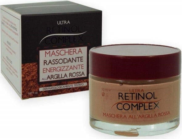Crema-Maschera-Viso-Rassodante-Argilla-Rossa-50ml-Con-Tocoferolo-Energizzante
