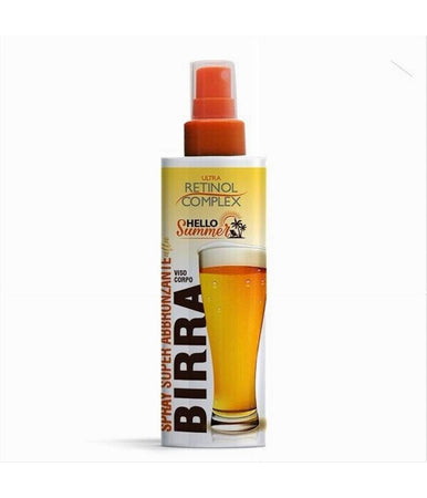Crema Spray Super Abbronzante Alla Birra Solare Intensificatore Retinol Complex