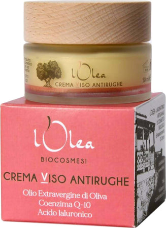 Crema Viso Antirughe Biologica Pelli Mature Crema Giorno/notte Olio Evo Acido Ialuronico Q-10 Emolliente Idratante 100% Naturale Con Ingredienti Da Agricoltura Bio Bellezza/Cura della pelle/Viso/Idratanti/Trattamenti notte/Creme L’Olea Biocosmesi - Castelbottaccio, Commerciovirtuoso.it