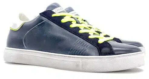 CRIME LONDON BEAT Sneaker uomo in pelle blu